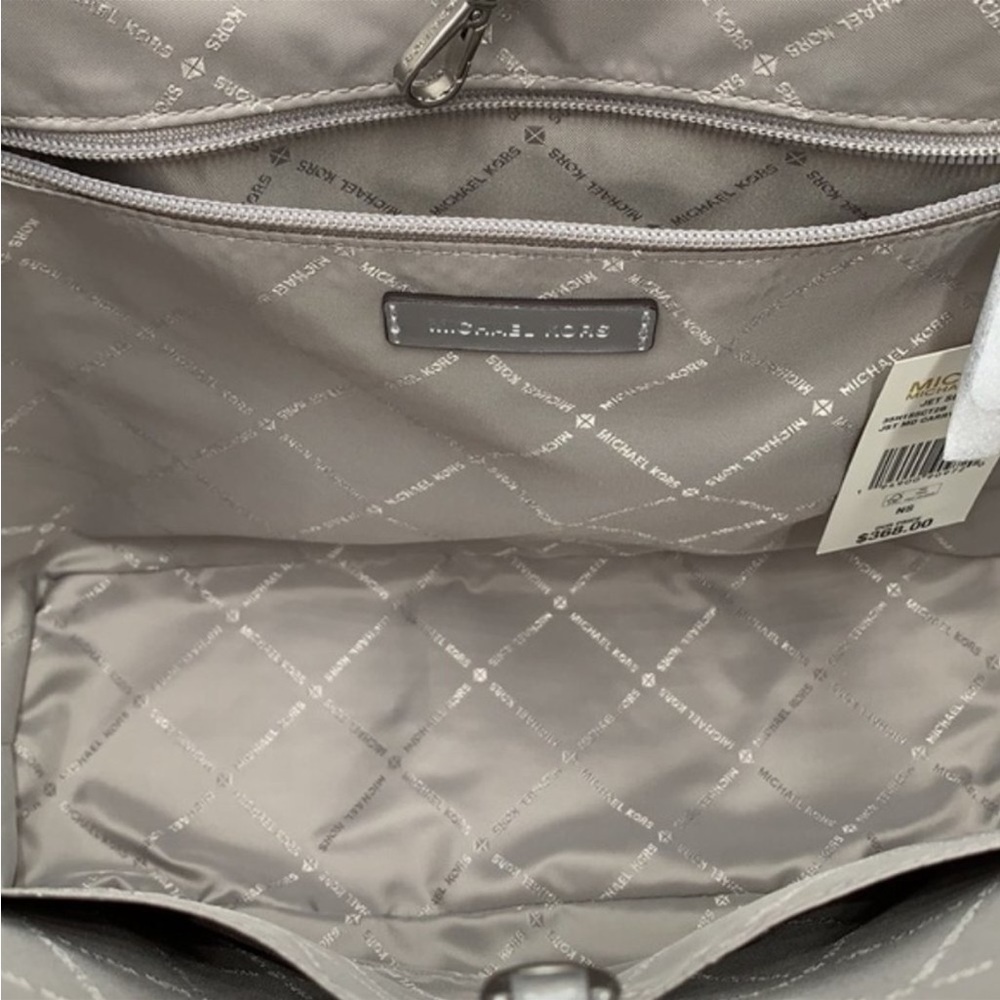 Michael Kors Signature Jet Set Girls Medium Carryall Tote Bright White Multi - Picture 12 of 14